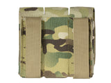 Triple Laser-Cut Pistol Magazine Pouch with Flap - Multicamo