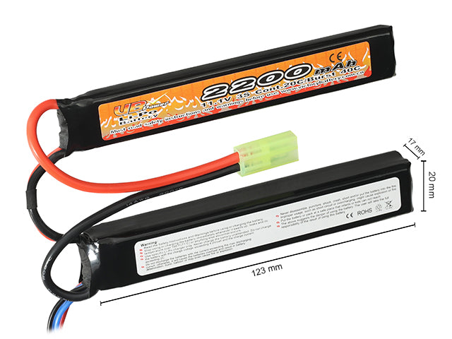 Batteri LiPo 2200mAh 11,1V 20/40C