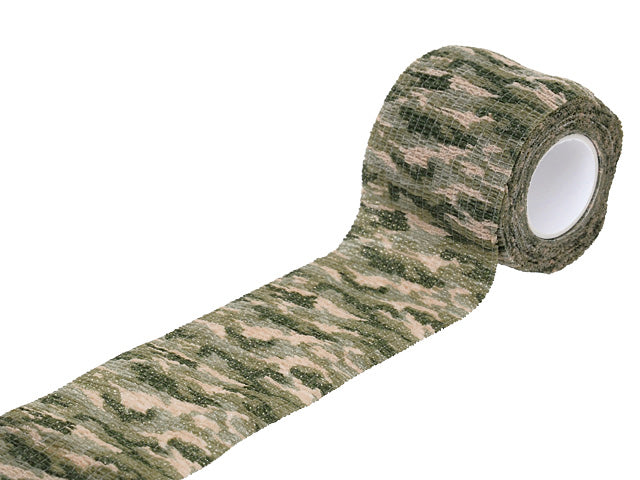Camouflage Polyester Tape 2m - Grassland Camo