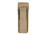 Single Laser-Cut Pistol Magazine Pouch with Flap - Coyote