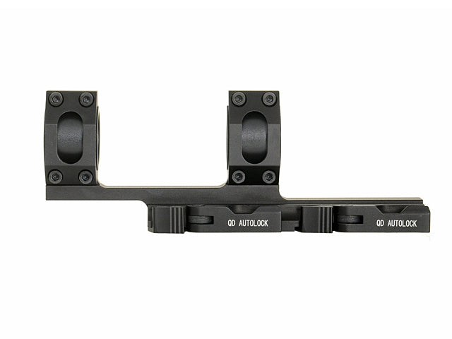 25-30mm One Piece Riffel Kikkertsigte Montage QD - Sort