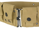 US WW2 M1 Garand Riffel 6-pouches Cartridge Bælte