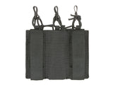 Triple Elastic Pistol Magazine Pouch Laser-cut