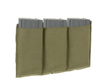 Elastic Triple SR25/M14/SCAR-H Magazine Pouch - Olive