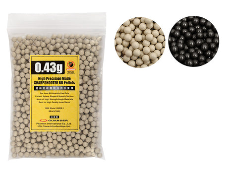 High Precision Made 0.43g BB Pellets (1000 rounds, Bag)