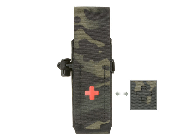 Universal Tourniquet Pouch, Laser Cut Type B - Multicamo Black