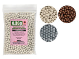 High Precision Made 0.36g BB Pellets (1000 rounds, Bag)