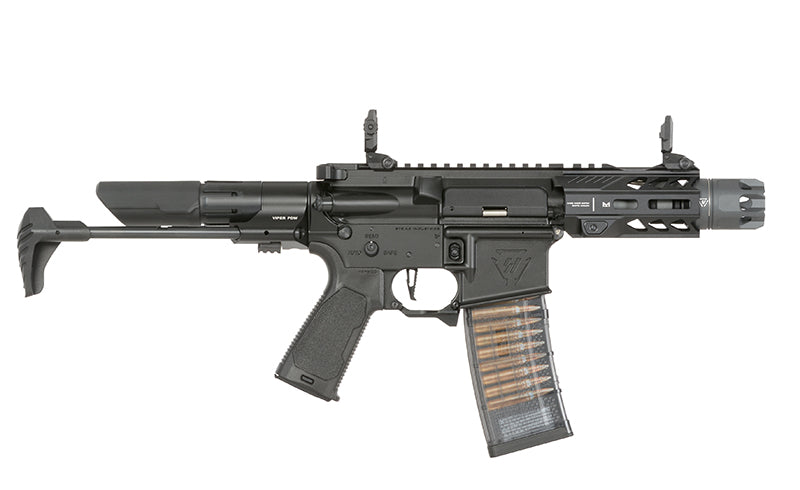 Strike Industries 4" Raider PDW CGS Lightning Serie GBBR Replica - Sort