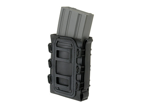 Soft Shell Rifle 5,56 Mag Pouch with MOLLE Clips - Black