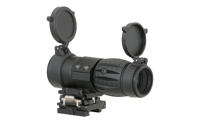 Tactical 3X Magnifier with Flip to Side Mount - Black