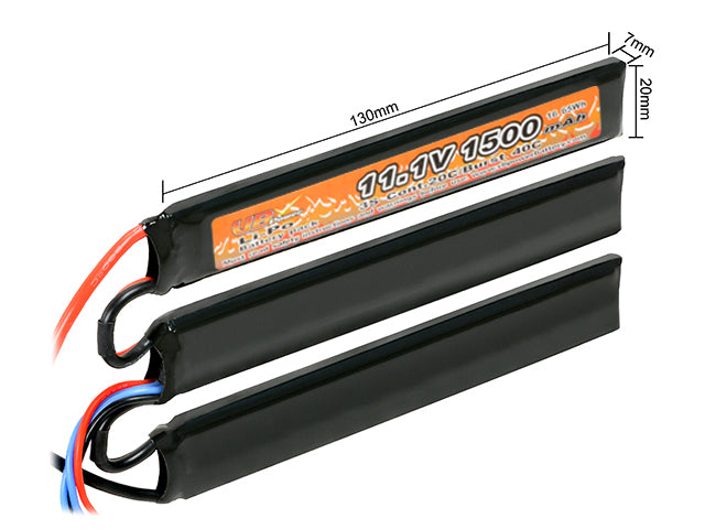 Batteri LiPo 1500mAh 11,1V 20/40C