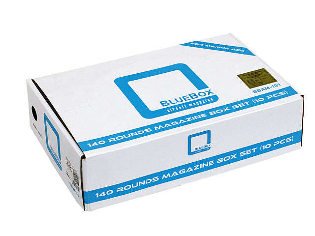 [BLUEBOX] 10x 140rd Mid-Cap Magazine for M4/M16 Series - Black