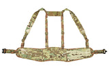 Patrol Tactical Belt with Suspenders MOLLE, Laser Cut - Multicamo