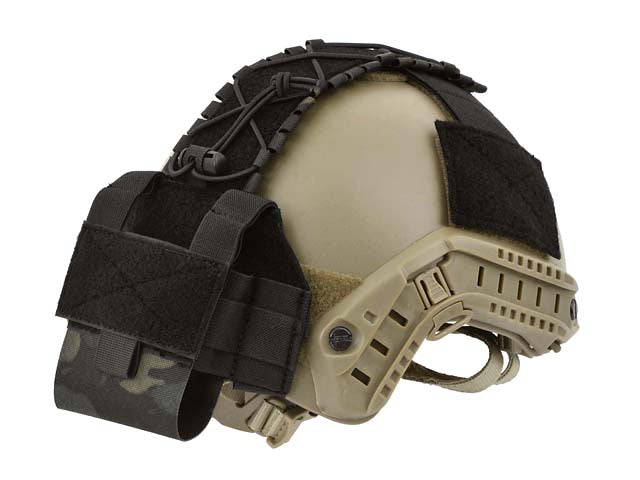 Laser-Cut Helmet Accessory Pouch - Multicamo Black