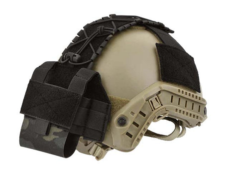 Laser-Cut Helmet Accessory Pouch - Multicamo Black