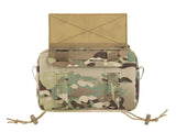 Two-Pocket Utility Pouch with Mounting Panel, Laser Cut - Multicamo