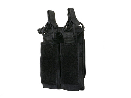 Open top double pistol mag pouch