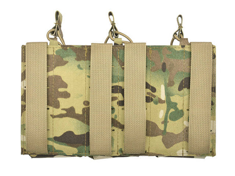 Laser-Cut Panel with 3 AR15 Magazine Pouches - Multicamo