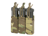 Triple Elastic Pistol Magazine Pouch Laser-cut - Multicamo