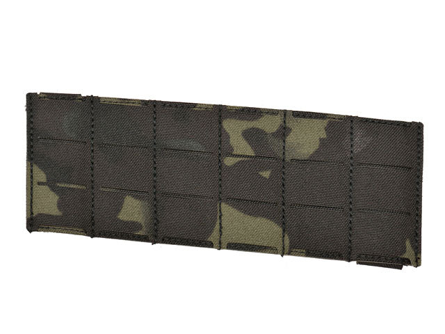 MOLLE Panel 6x3 for chest rig harness LASER CUT - Multicamo Black