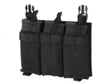 Buckle Up Triple 5.56 Pouch Panel - Black