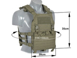 Assault Plate Carrier Vest, Buckle-Up with AR15/AK Magazine Pouch Laser-Cut - Ranger Green