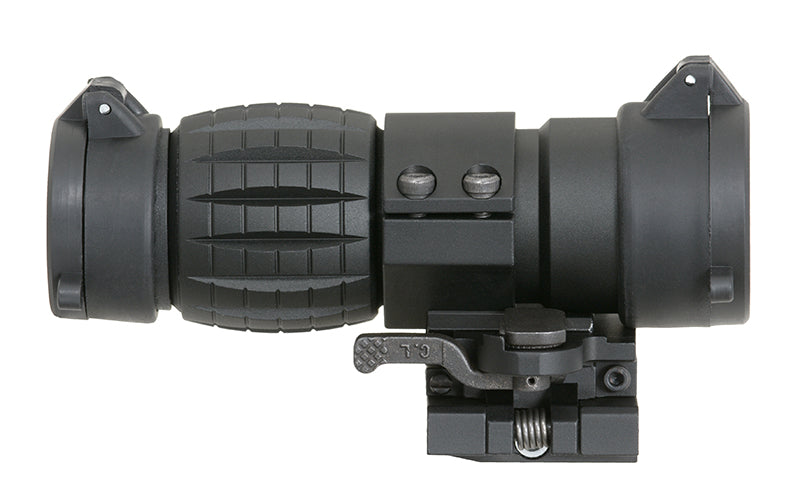 Tactical 3X Magnifier with Flip to Side Mount - Black