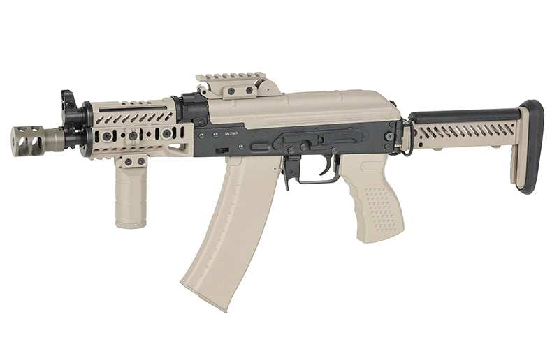 CM.113B AKSU Taktisk Riffel Replica med Eshooter ETU, GEN-2 - Tan