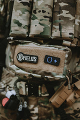 Laser Cut 0+ Blood Type Patch - Blue