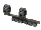25-30mm One Piece Riffel Kikkertsigte Montage QD - Sort