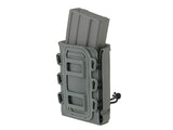 Soft Shell Rifle 5,56 Mag Pouch with MOLLE Clips - Wolf Gray