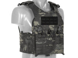 QRF Plate Carrier Laser-Cut Buckle Up with AR15/AK Magazine Pouch - Multicamo Black