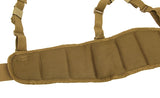 Padded patrol belt with suspenders - multicamo