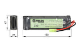 Battery NiMH 3000mAh 8,4V - large type