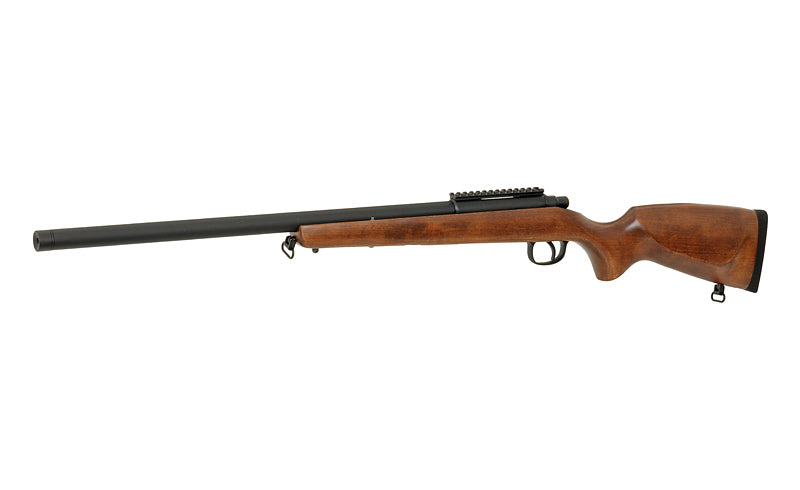 202 bolt-action airsoft riffel - ægte træ