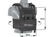 Laser-Cut “Buckle Up" Operator Plate Carrier with AR15/AK Magazine Pouch