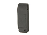 Enkelt Laser-Cut Pistol magasinlomme med Flap - Sort