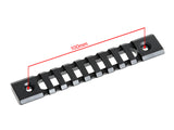 Key-Mod 124mm Picatinny Skinne Section