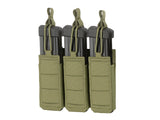 Triple Elastic Pistol Magazine Pouch Laser-cut