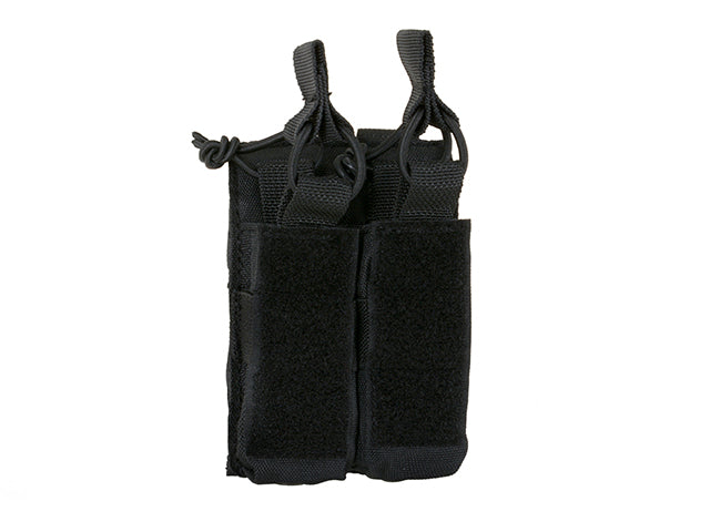 Open top double pistol mag pouch