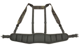 Patrol Tactical Belt with Suspenders MOLLE, Laser Cut - Multicamo Black