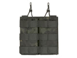 Modular Open Top Double MAG Pouch For 5.56 - Multicamo Black