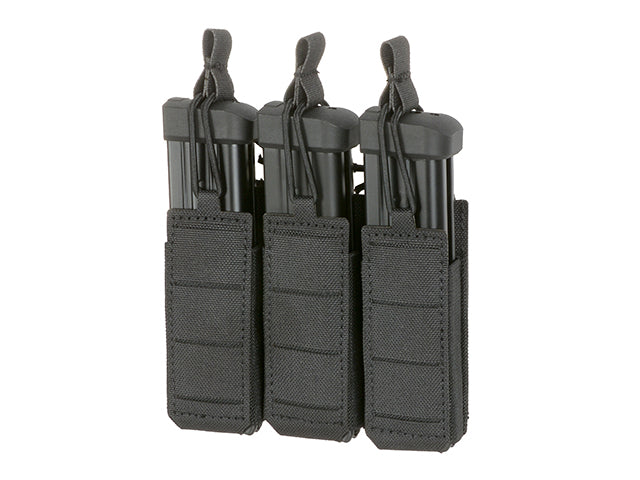 Triple Elastic Pistol Magazine Pouch Laser-cut