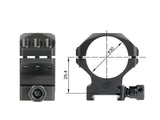 30mm X-ACCU 1.0" Low Profil Kikkertsigte Rings