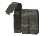 Triple Laser-Cut Pistol Magazine Pouch with Flap - MB