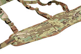 Patrol Tactical Belt with Suspenders MOLLE, Laser Cut - Multicamo