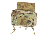 Two-Pocket Utility Pouch with Mounting Panel, Laser Cut - Multicamo