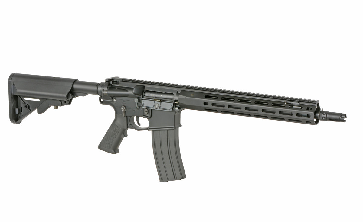 WE13 13" M4/AR-15 Knight's Armament Airsoft Riffel, 30 RPS, ETU - Sort