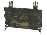 Buckle-up COMPACT Panel - insert for 3 magazines, MOLLE Laser Cut - Multicam Black