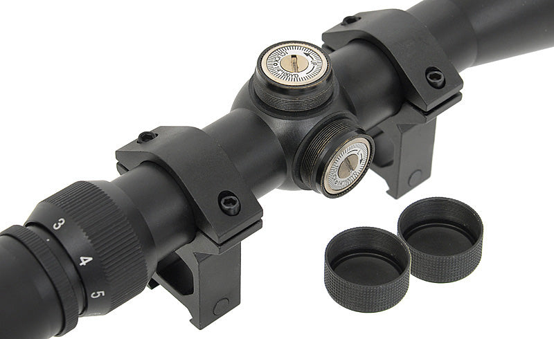 Scope 3-9x50 with high mount rings